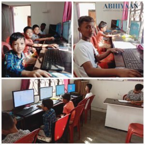 Read more about the article Kids Thriving in Computer Classes at Abhiyaan Institute Ambari Branch!