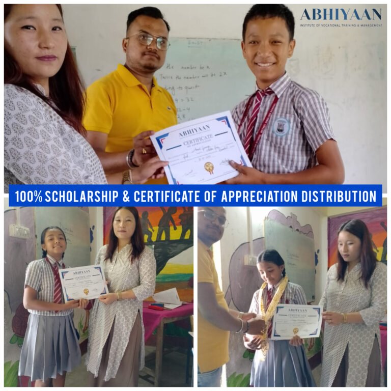 Abhiyaan Institute Awards Ceremony at Bethel English School, Chamurchi