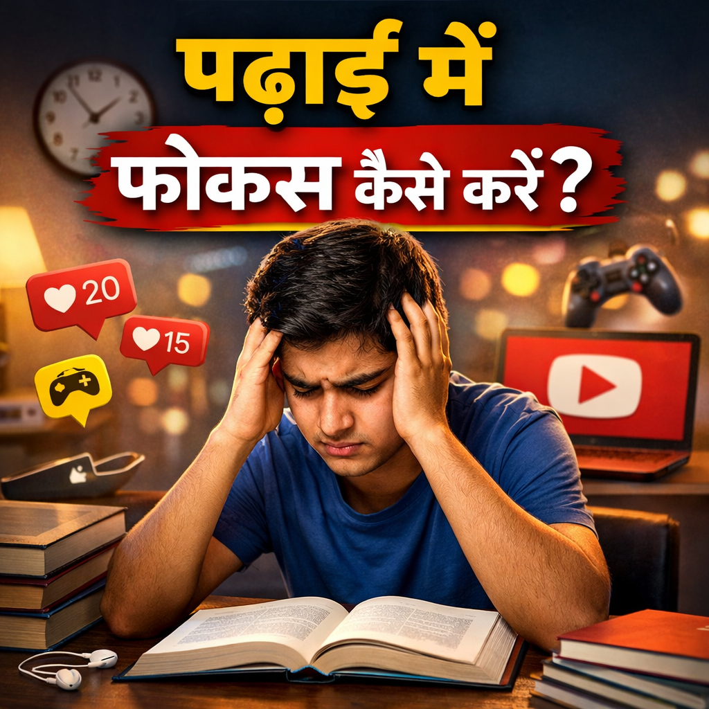 Read more about the article Students Padhai Me Focus Kaise Kare? (Students के लिए पूरा गाइड)