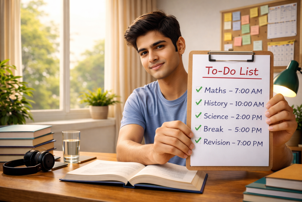 padhai me focus kaise kare student daily study routine aur to do list follow karte hue